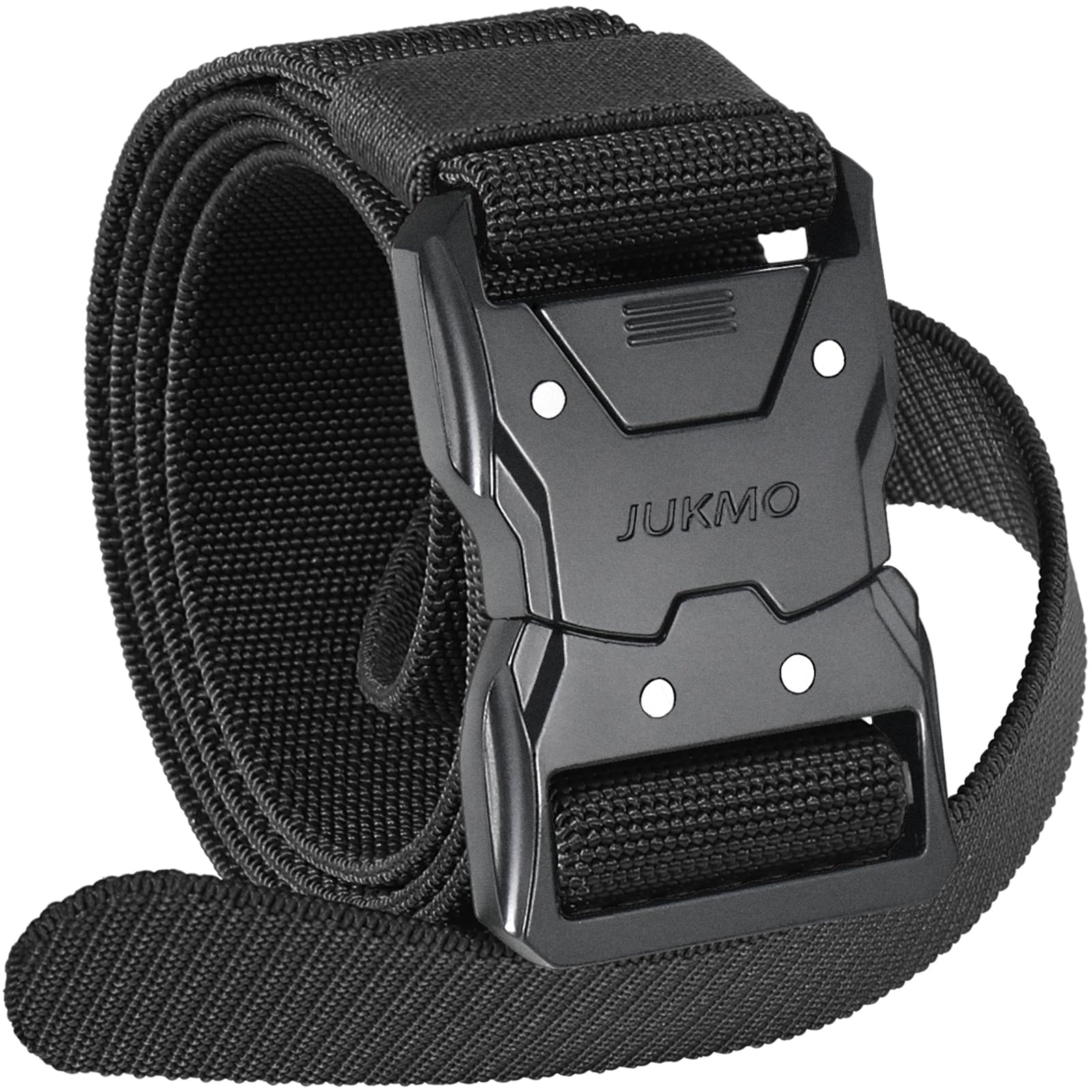 JUKMO Quick Release Tactical Belt, Military Work 1.5" Nylon Web - Product Imagery