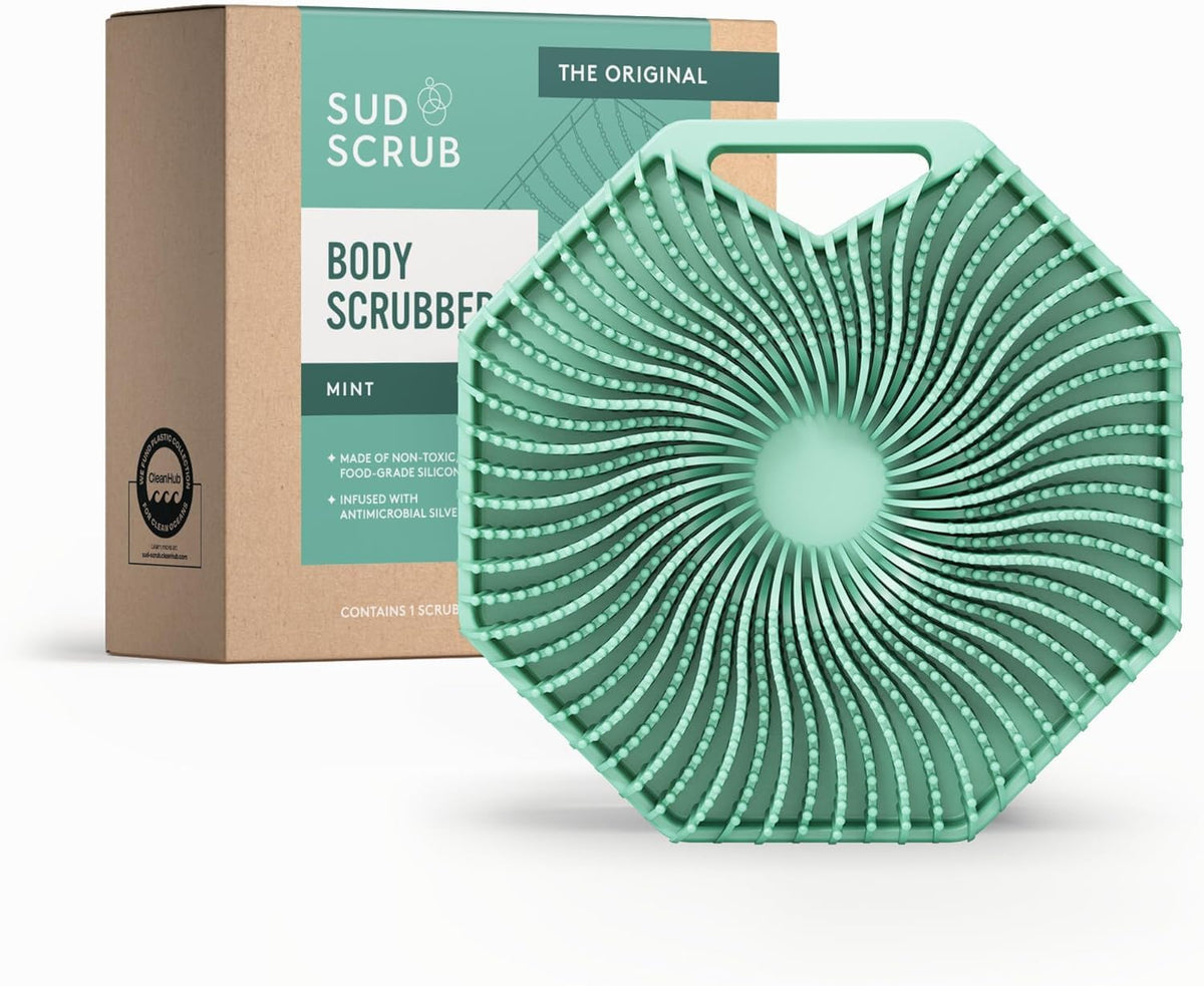 Sud Scrub Antimicrobial Silicone Body Scrubber Exfoliating - Sud Scrub Official Imagery - 1