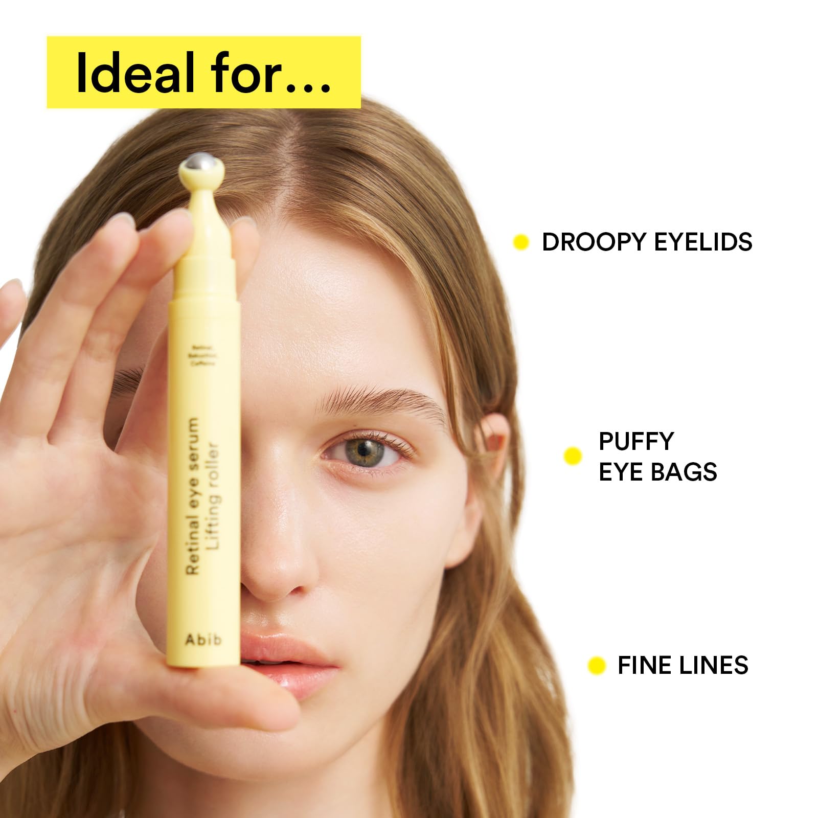 Abib Retinal Eye Serum Lifting Roller 0.5 Fl Oz, - Anti Aging Eye Applicator - Abib Official Product View 7