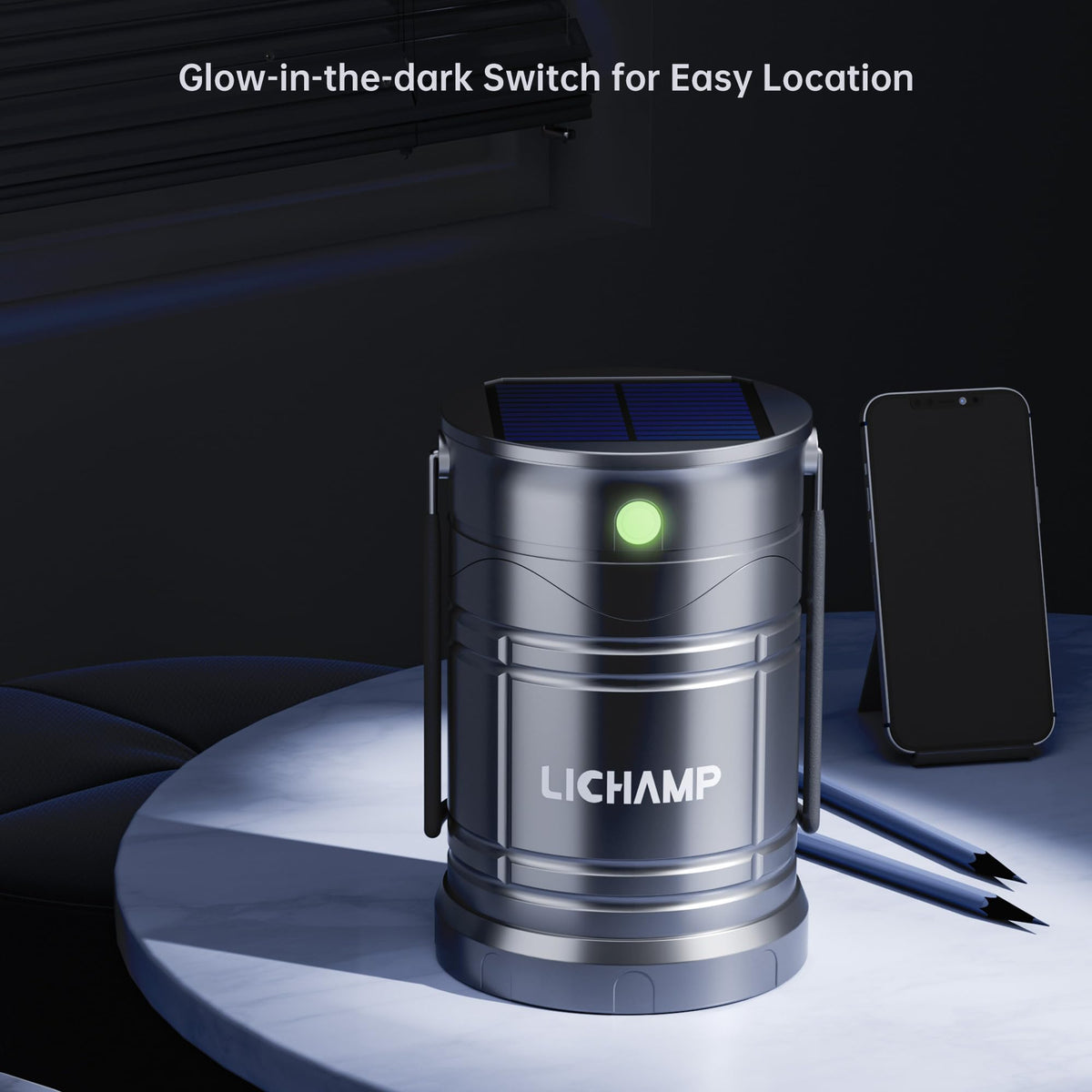 Lichamp 2 Pack Solar Camping Lantern USB Rechargeable LED - Lichamp Official Imagery - 8