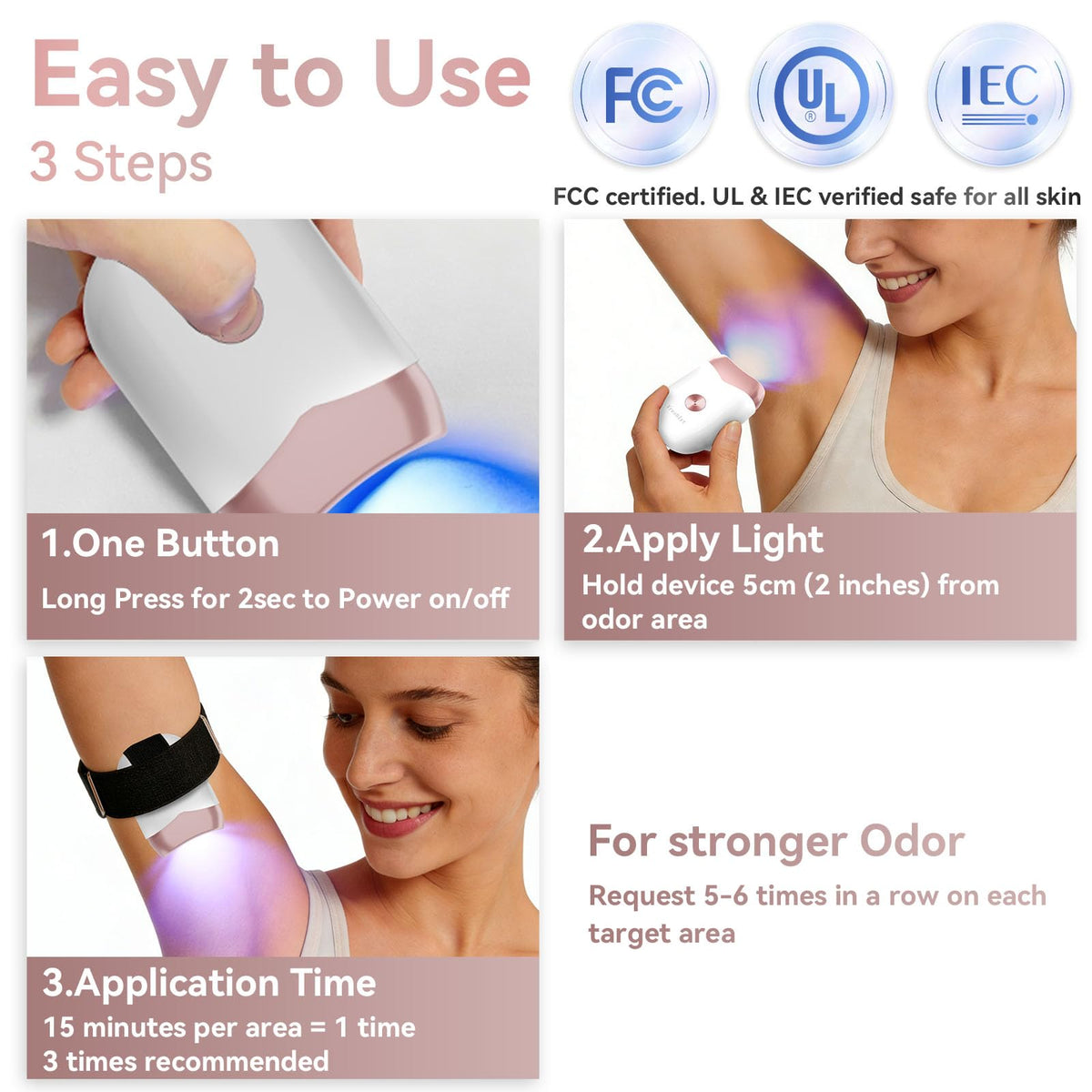 Vreshlyt Body Odor Control Electronic Deodorant for Women - Vreshlyt Vreshlyt Official Imagery - 6