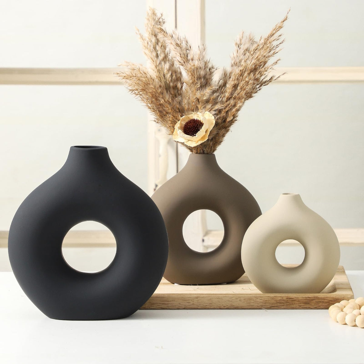 Ceramic Vase Home Table Decor - Vanselia Official Imagery - 8
