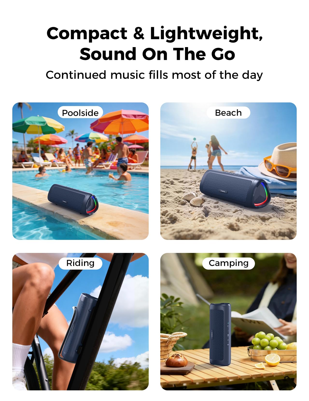 BolaButty Bluetooth Speaker, 20W HD Sound, Portable Wireless, IPX by BolaButty - Angle View 7