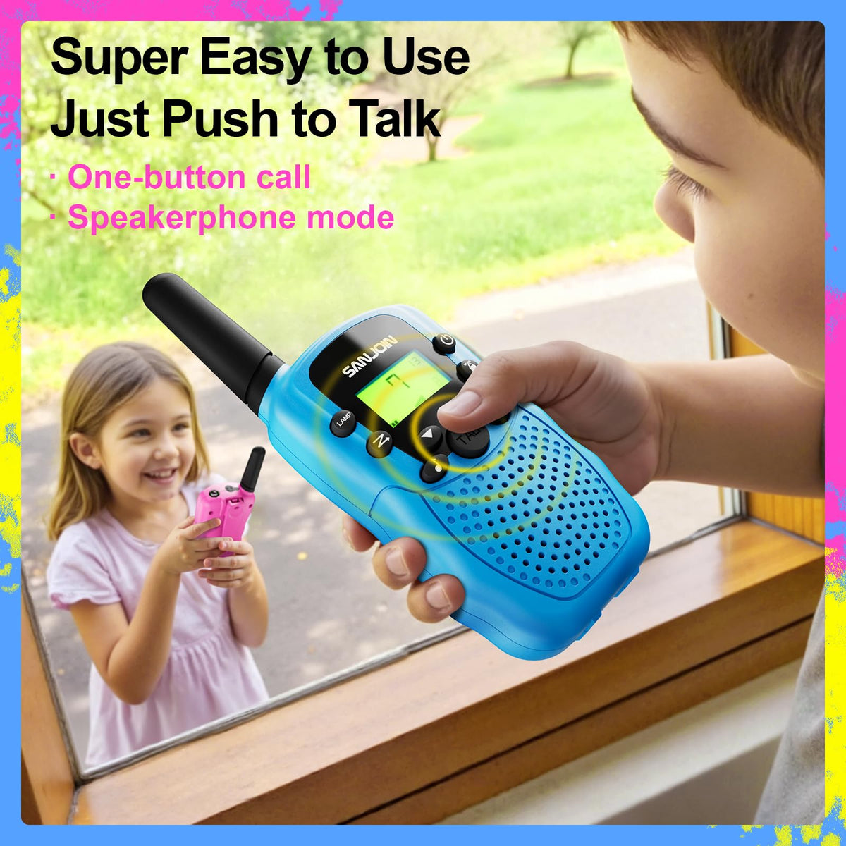 Walkie Talkies for Kids Games Outdoor Toys for 3 12 Year Old - SANJOIN Official Imagery - 4