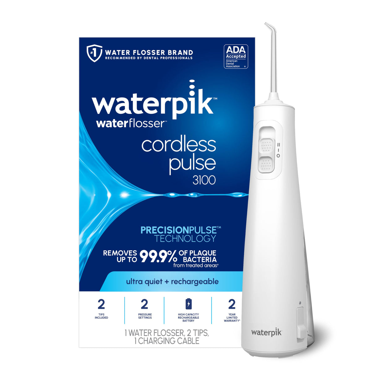 Waterpik Cordless Pulse 3100 Portable Water Flosser - Waterpik Official Imagery - 2