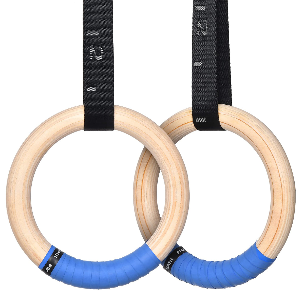 Gymnastics Rings Wooden Olympic Rings 1500 1000lbs with - PACEARTH Official Imagery - 1