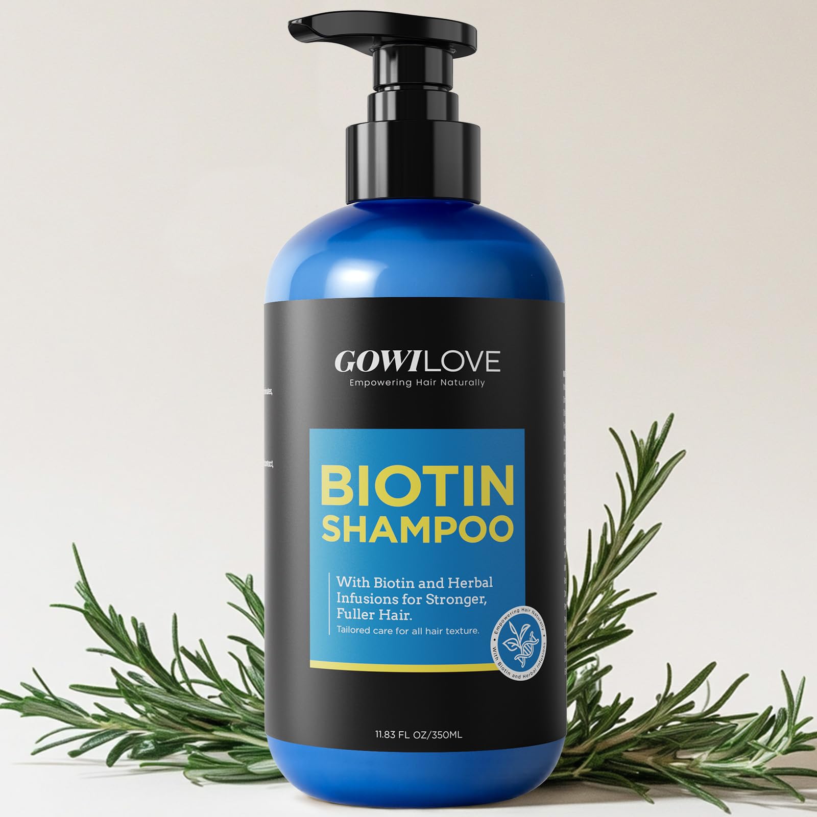 GOWILOVE Biotin Shampoo for 3X Faster Hair Growth, 80% Less Hair Loss w - Thuja - GOWILOVE Official Product View 2