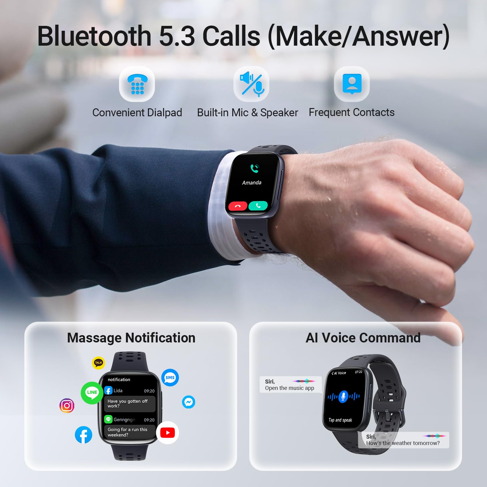 Fitpolo Smart Watches for Men  ,   Fitness Tracker - View 4