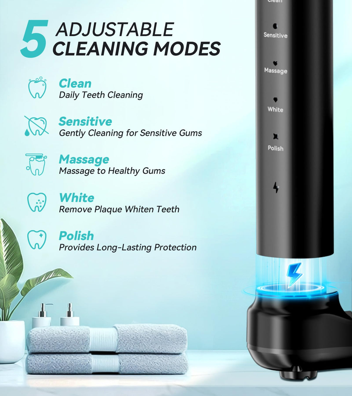 Professional Water Flosser Electric Toothbrush Combo 600ML - HEYAXA Official Imagery - 7