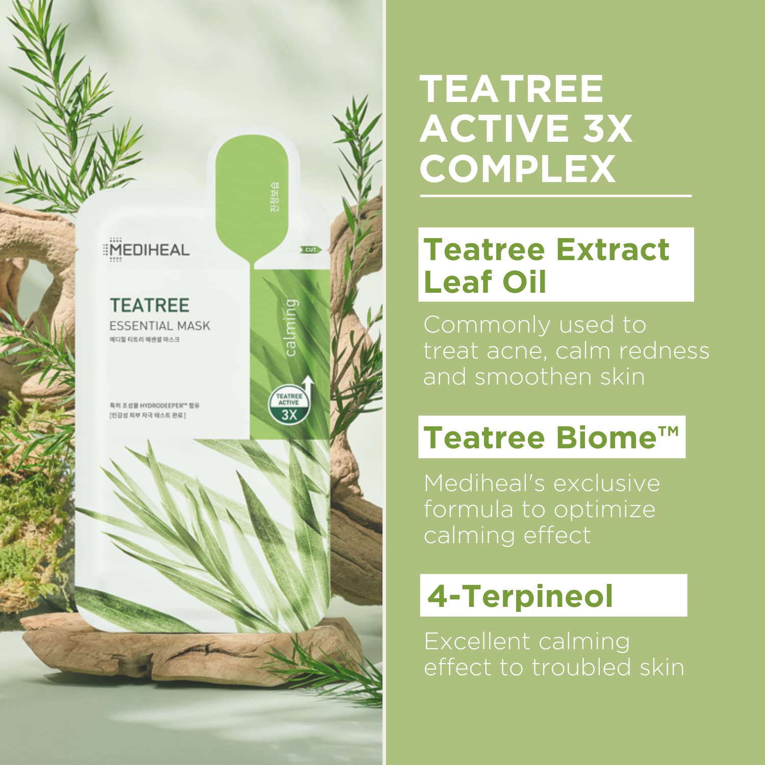 Mediheal Official Collagen &amp; Tea Tree Sheet Mask 20 Sheets - MEDIHEAL