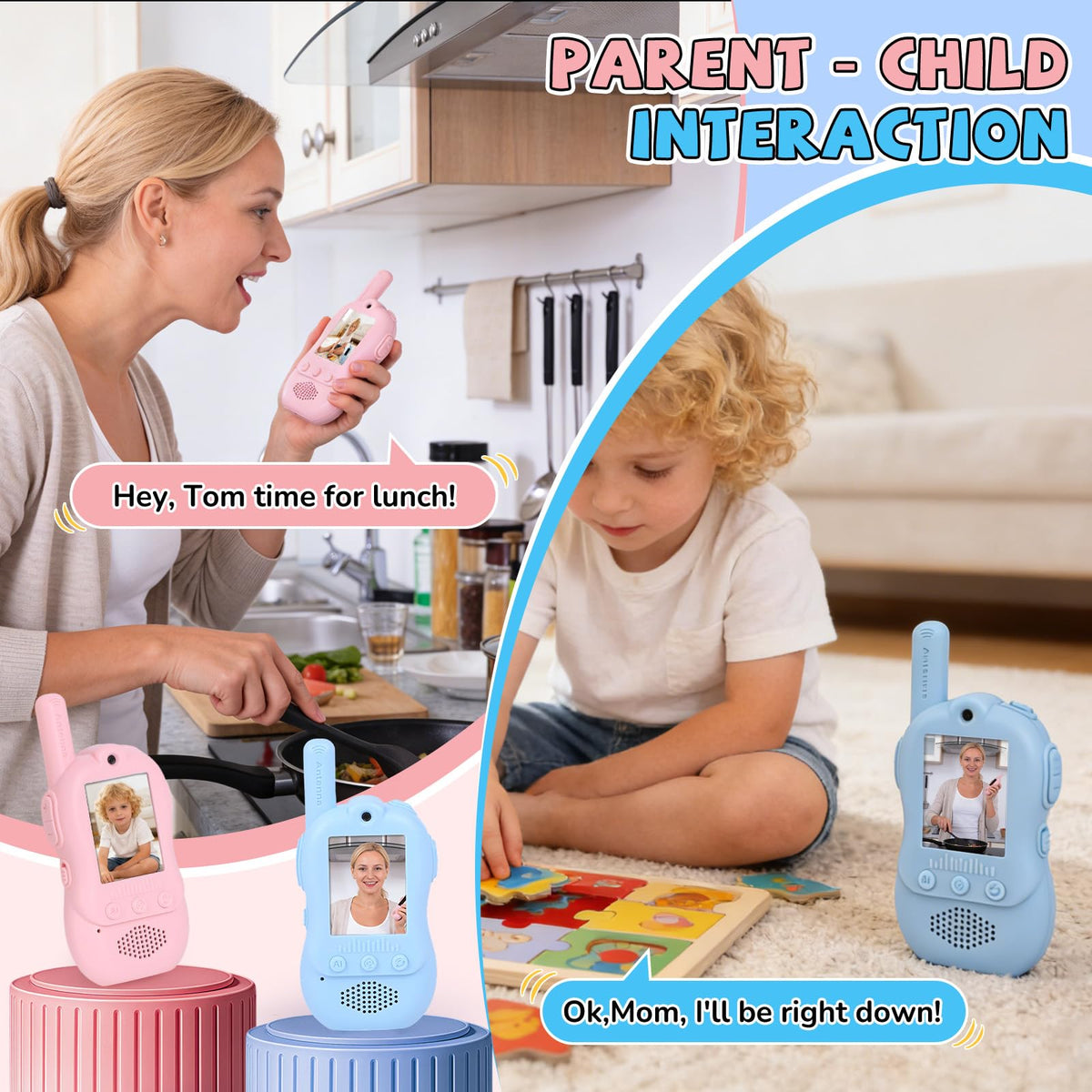 Video Walkie Talkies for Kids with 4 Voice Changers 3 Video - kenvc Official Imagery - 5