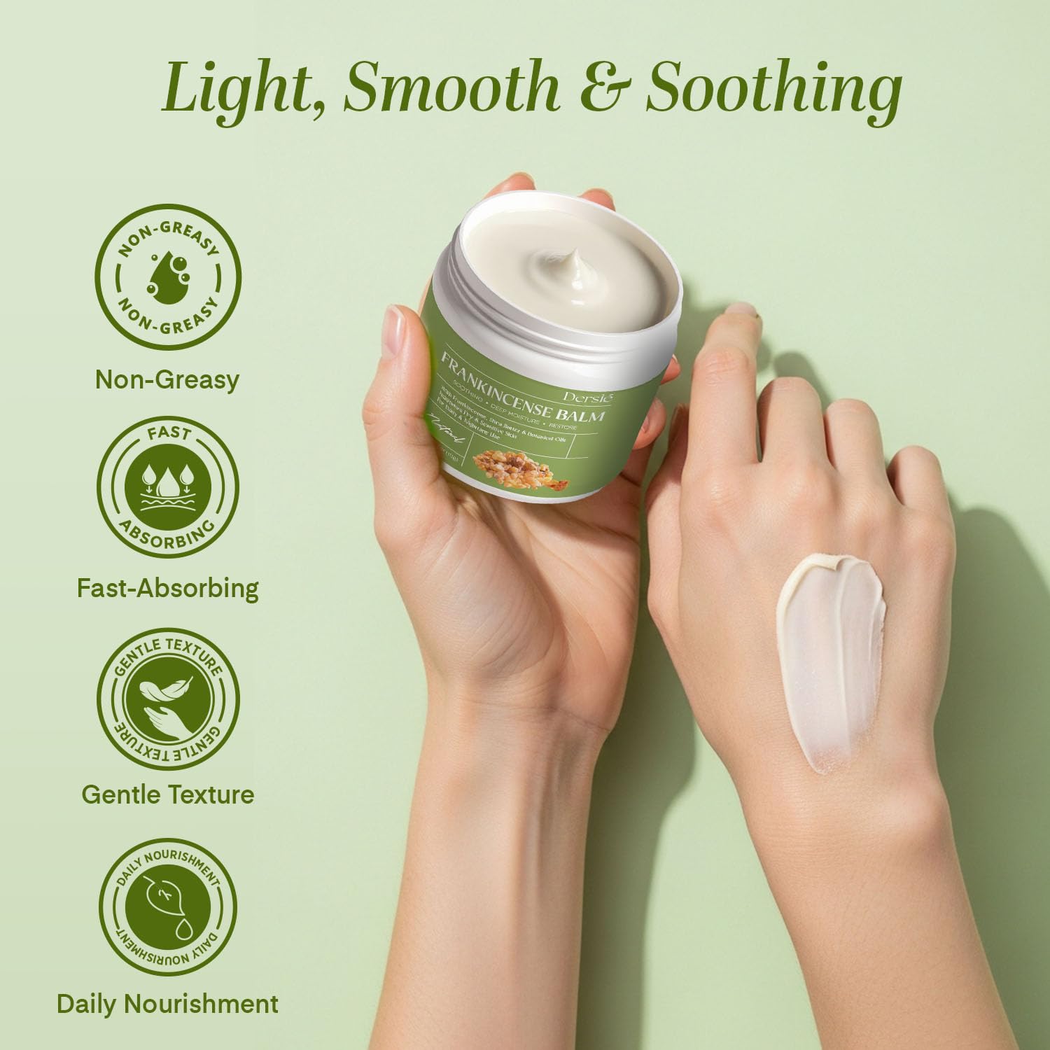 Dersie Frankincense Balm - 4 oz | Soothes Muscles & Joints, Supports Skin Renewal & Nourishment – All Natural Balm for Muscle, Joint & Foot Discomfort and Dry Skin, Infused with Frankincense Oil