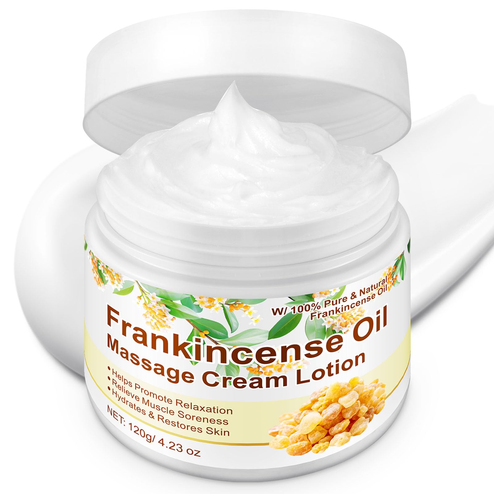 LTQXGT Frankincense Balm for Skin, Feet & Body – Deep Moisturizing Cream with Pure Essential Oils – Soothing Vitality Frankincense Balm for Anti-Aging & Skin Renewal