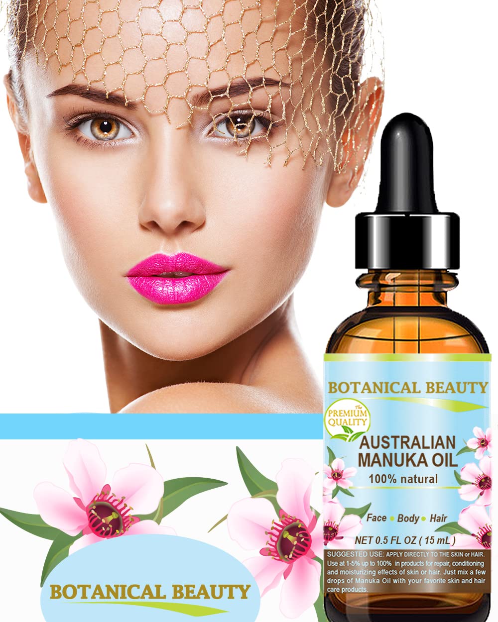 Botanical Beauty MANUKA OIL WILD GROWTH RAW 100% Natural VIRGIN - Botanical Beauty
