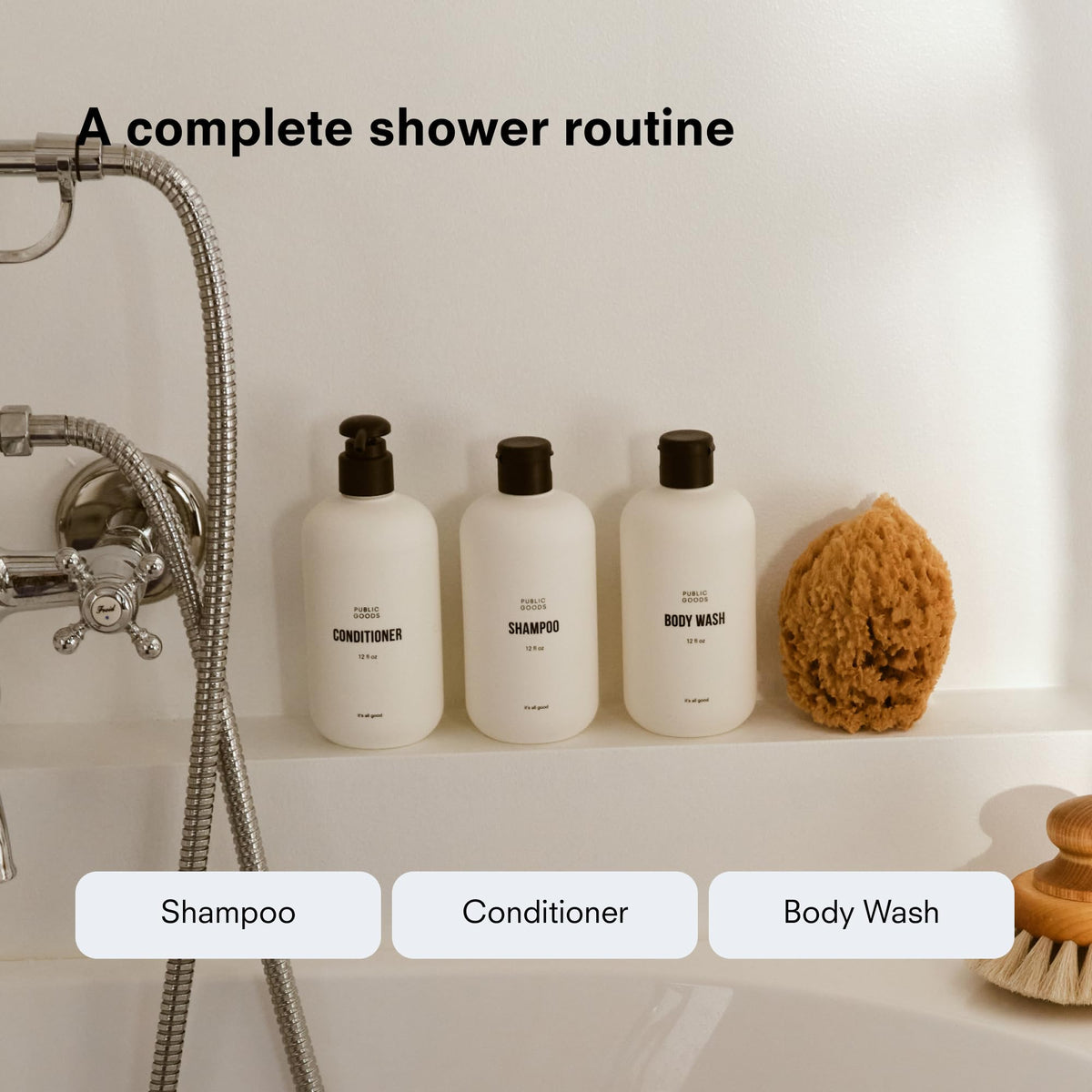 Public Goods Shower Essentials for Men and Women - Public Goods Official Imagery - 5