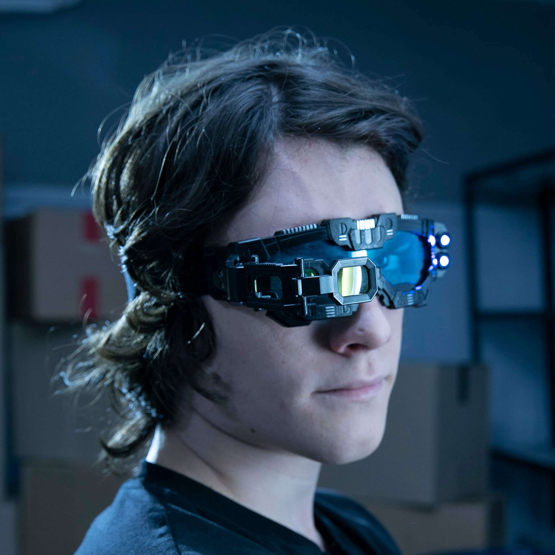 SpyX / Night Mission Goggles - Spy Kids Goggles Toy + LED Light B by SpyX - Angle View 3