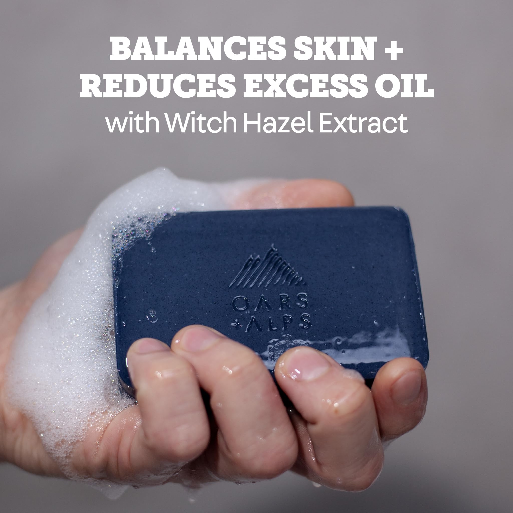 Oars + Alps Exfoliating & Moisturizing Mens Bar Soap, Blue Charcoal - Oars + Alps Official Product View 8