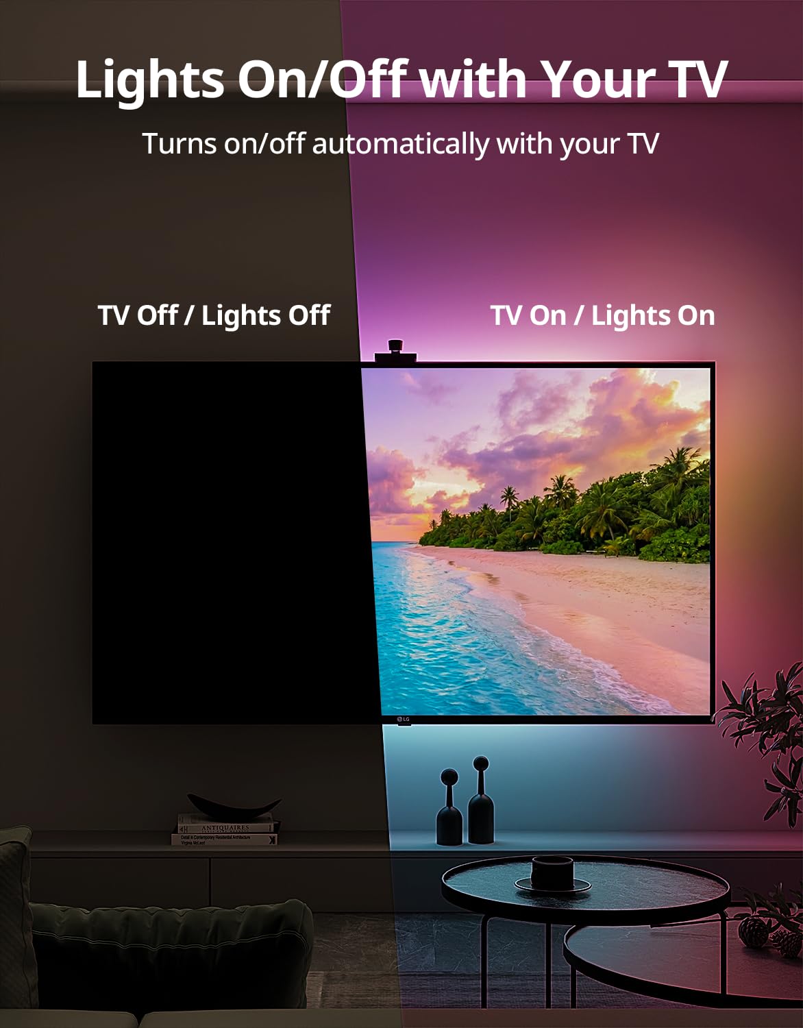 TV LED Backlight 180 Camera Multi Zone Color Sync 55 65 TVs - Ailofy Official Imagery - 7