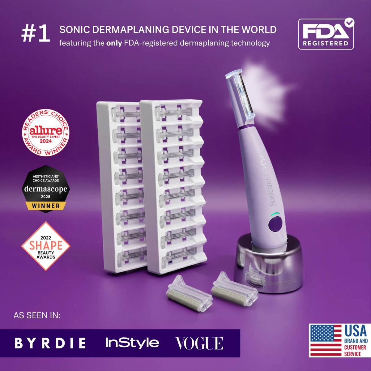 Michael Todd Beauty Sonicsmooth Pro Dermaplaning System - MICHAEL TODD Official Imagery - 4