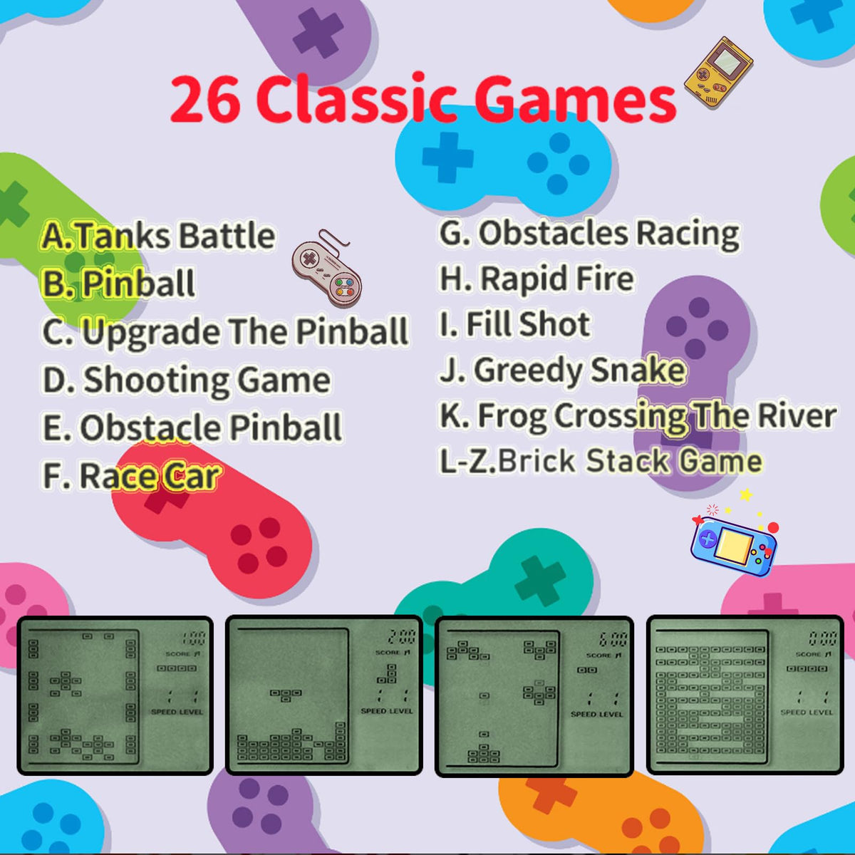 SSRMX 18Pcs Video Game Party Favors for Kids Arcade Video - SSRMX Official Imagery - 5