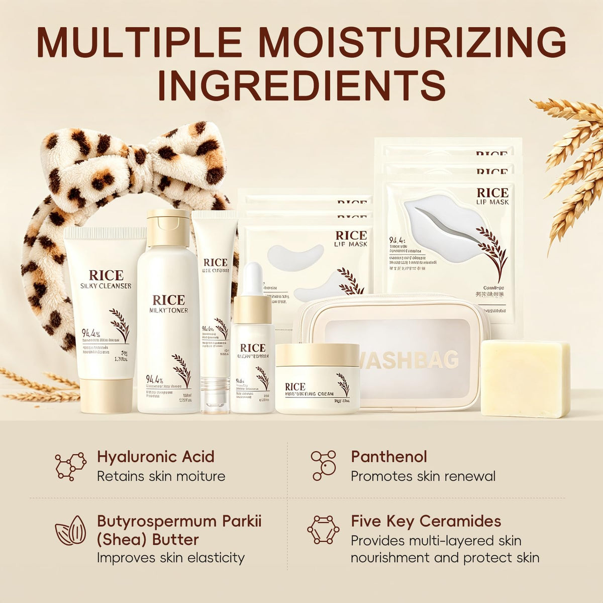 17 PCS Korean Skin Care Set Rice Skin Care Set for Kids - Deepmind Official Imagery - 7