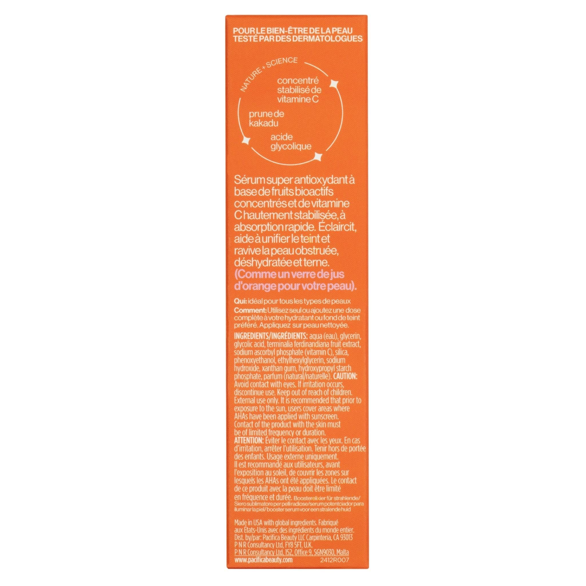 Pacifica Vitamin C Serum for Face – Glow Baby Brightening Facial - Pacifica