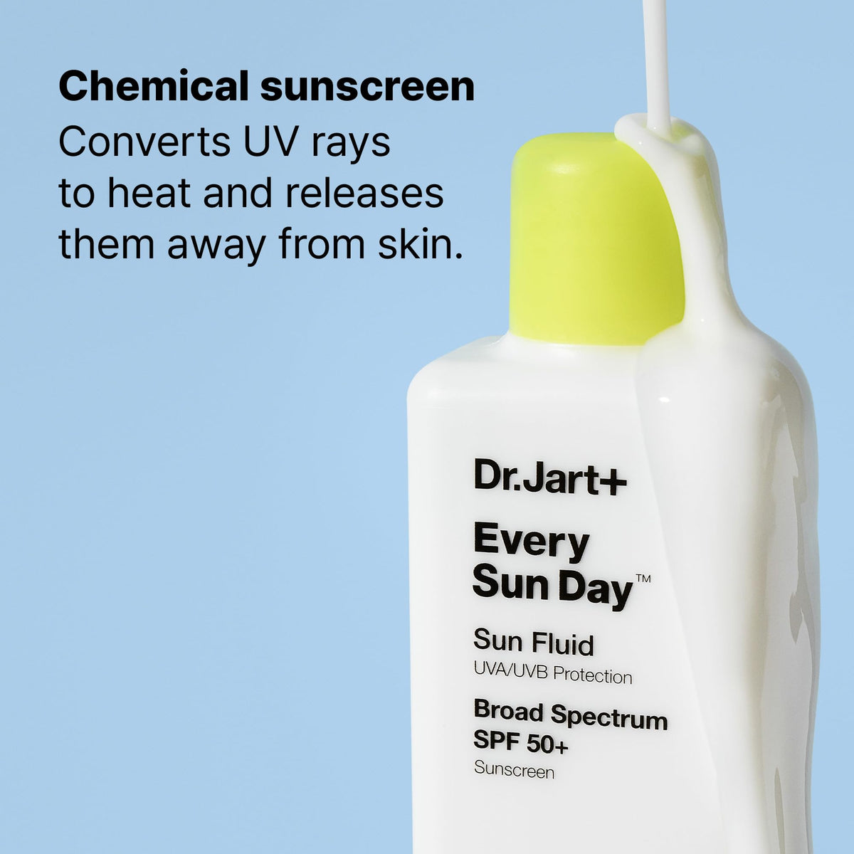 Dr Jart Every Sun Day Sun Fluid Korean Sunscreen SPF 50 for - Premium Selection Official Imagery - 7
