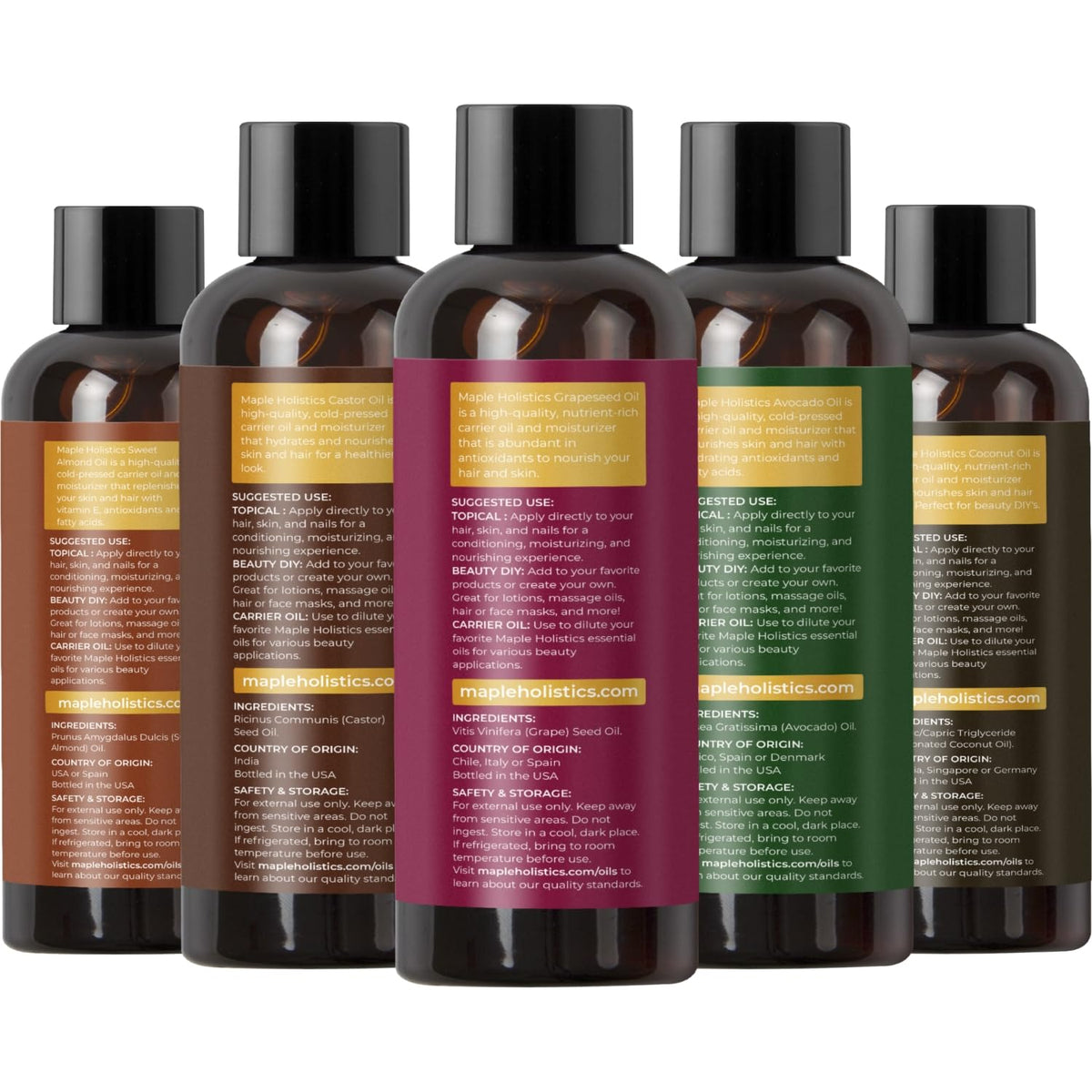 Pure Carrier Oils for Essential Oils - Maple Holistics Official Imagery - 5