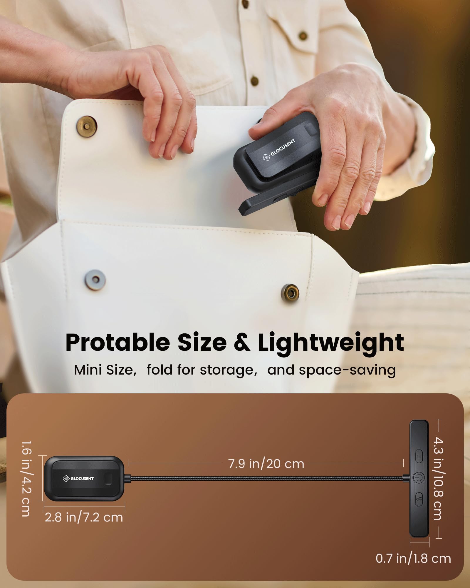 Glocusent 26 LED Reading Lights for Books in Bed, Ideal Gifts for by Glocusent - Angle View 9
