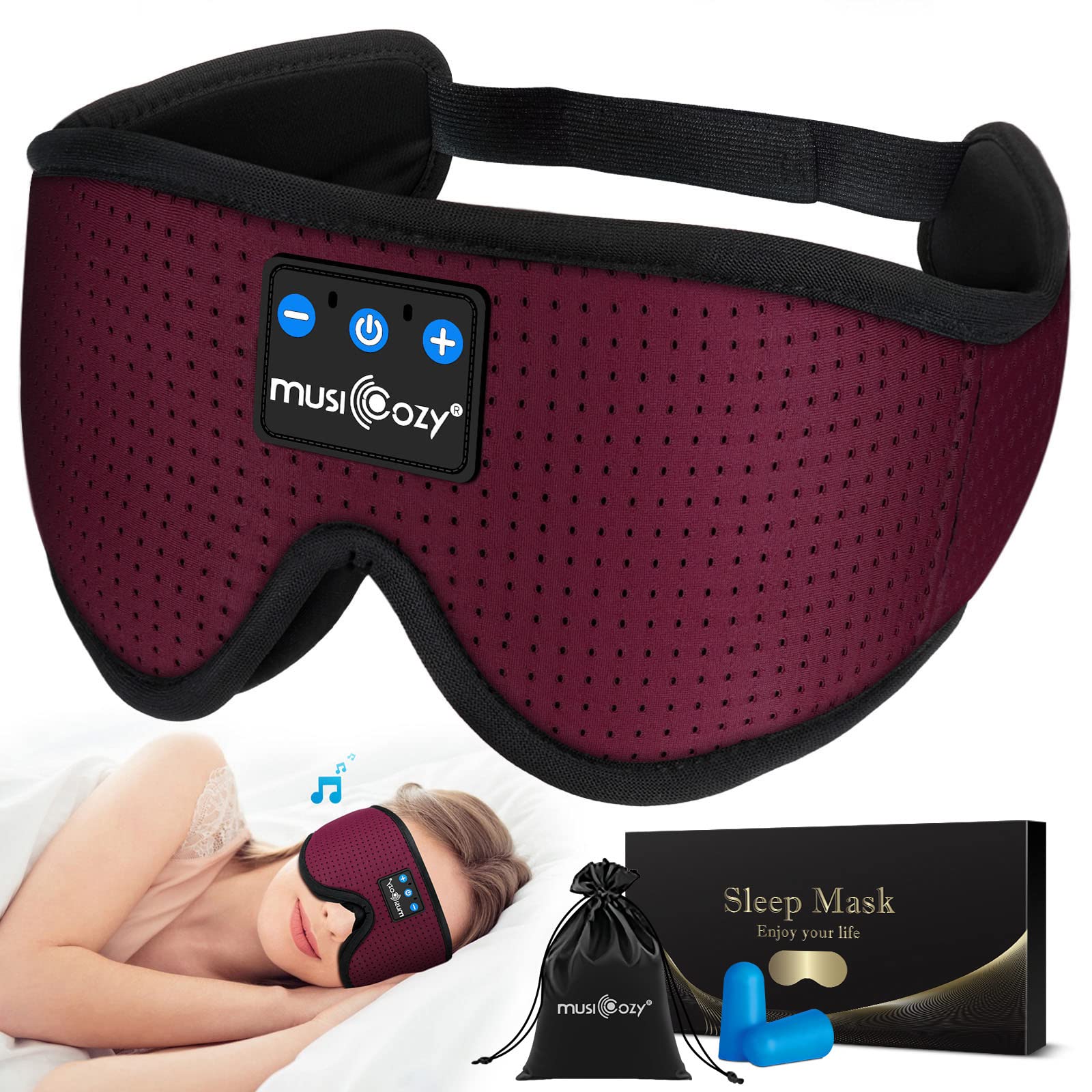MUSICOZY Sleep Headphones Bluetooth 5.4 Sleep Mask with HD Sound - MUSICOZY Official Product View 10