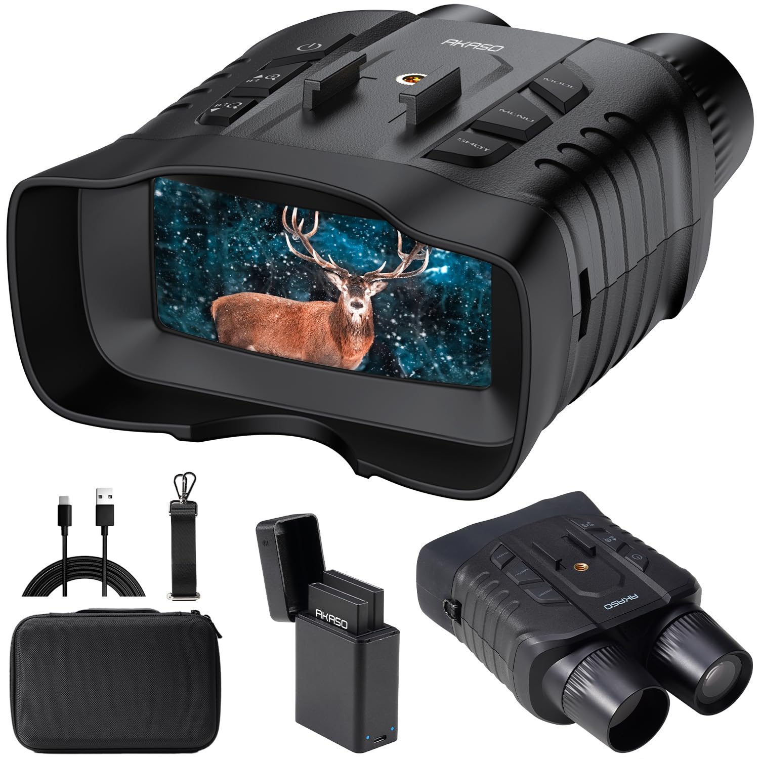 AKASO Seemor-200 Night Vision Goggles - 4K Full Color Night Visio by AKASO - Angle View 1