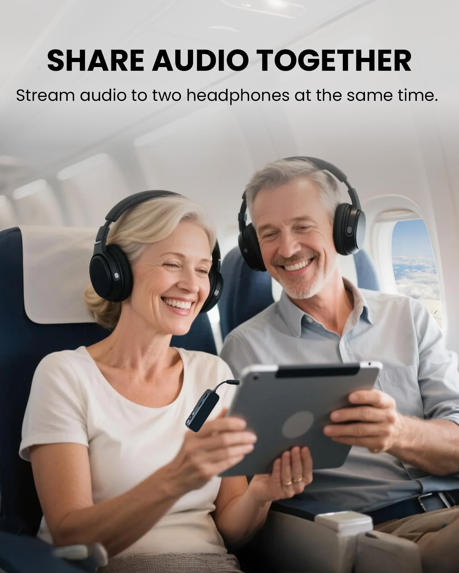 Avantree Relay - Airplane Bluetooth Adapter for 2 AirPods or Headphone - View 5