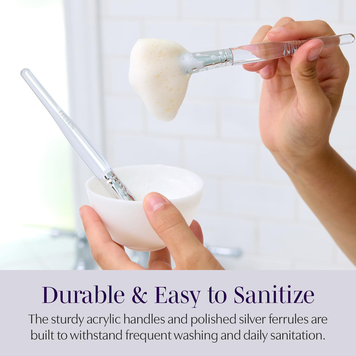 Facial Cleansing Brush Fan Style Skincare Brushes - Saian Official Imagery - 8