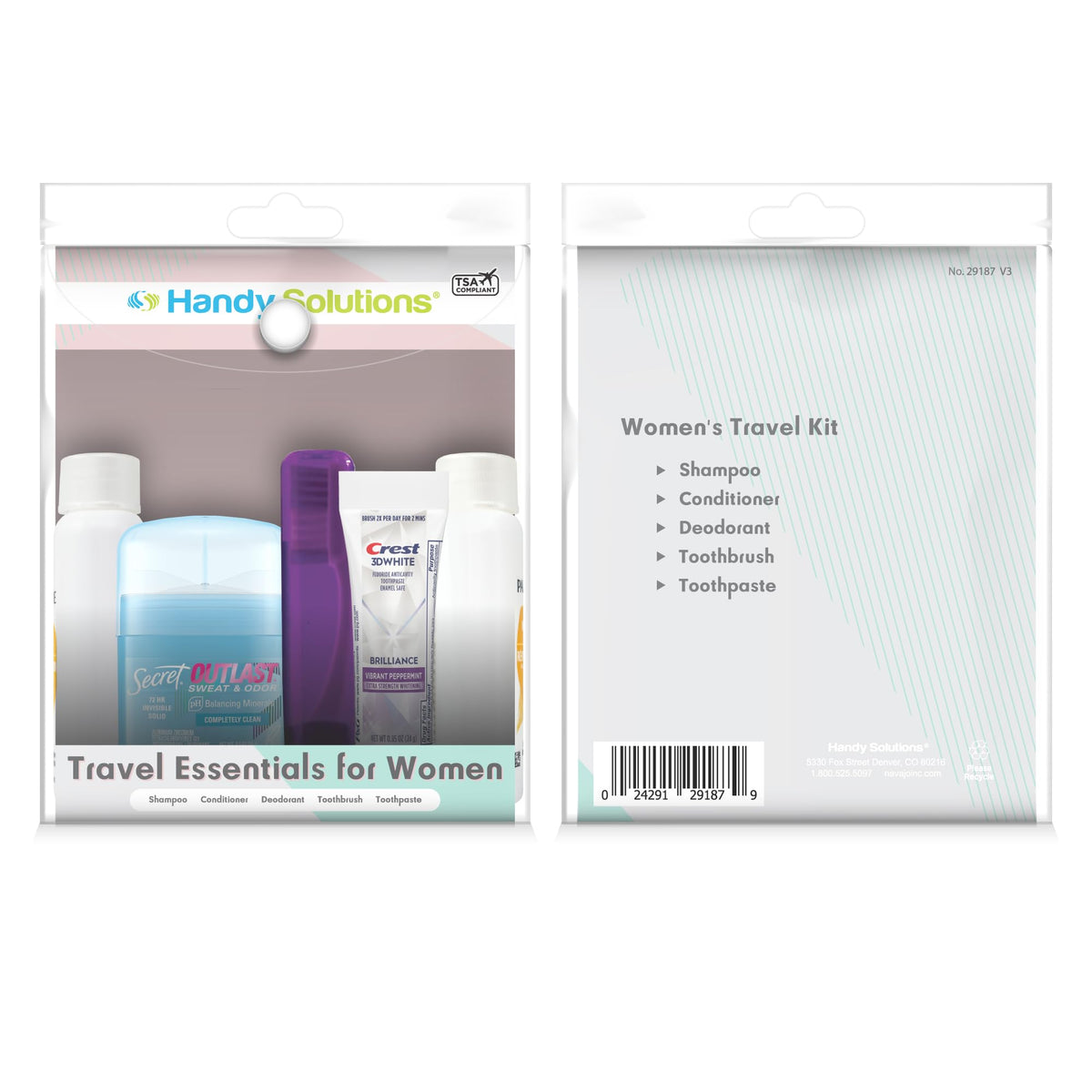 Handy Solutions Women s 6 Piece Travel Essentials Overnight - Handy Solutions Official Imagery - 4