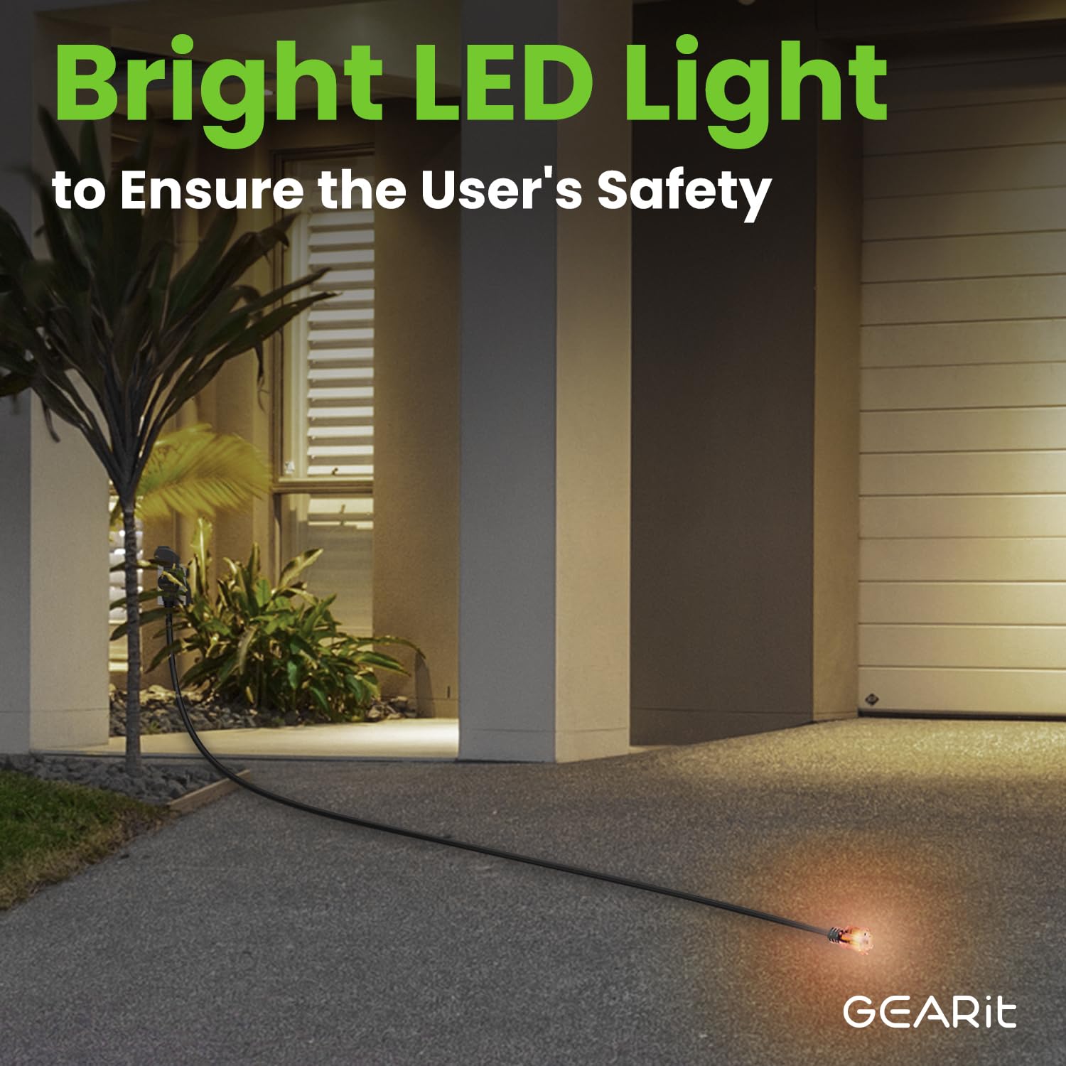 GEARit 100 ft Outdoor Extension Cord 16/3 Gauge SJTW 16 AWG, 3-Pr - GEARit Official Product View 5