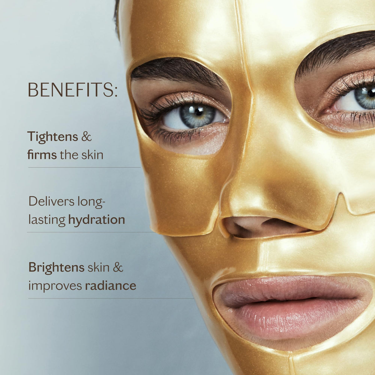 MZ Skin Hydra Lift Gold Facial Treatment Mask I Gold Infused - Premium Selection Official Imagery - 3