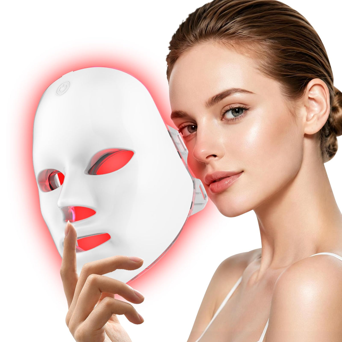 Led Mask Light Therapy Cordless Rechargeable Face Mask with - ViLeeLia Official Imagery - 8