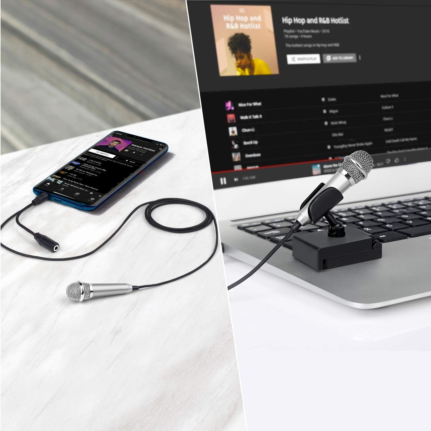 Uniwit Mini Portable Vocal/Instrument Microphone for Voice Video - Uniwit Official Product View 4