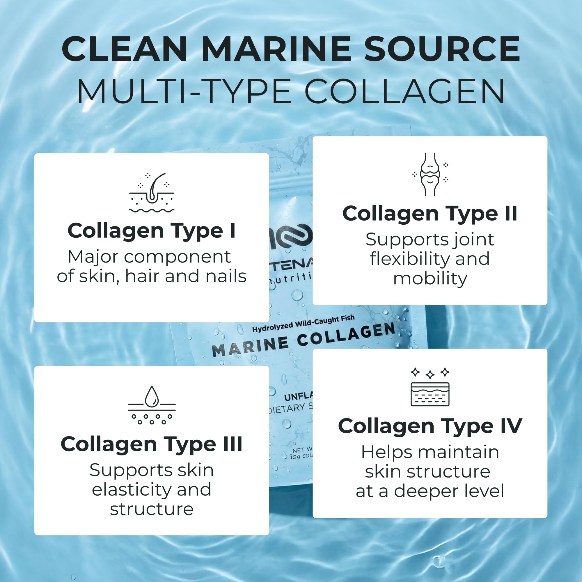 Marine Collagen Peptides Powder Unflavored 300g - Centenarius Nutrition Official Imagery - 4