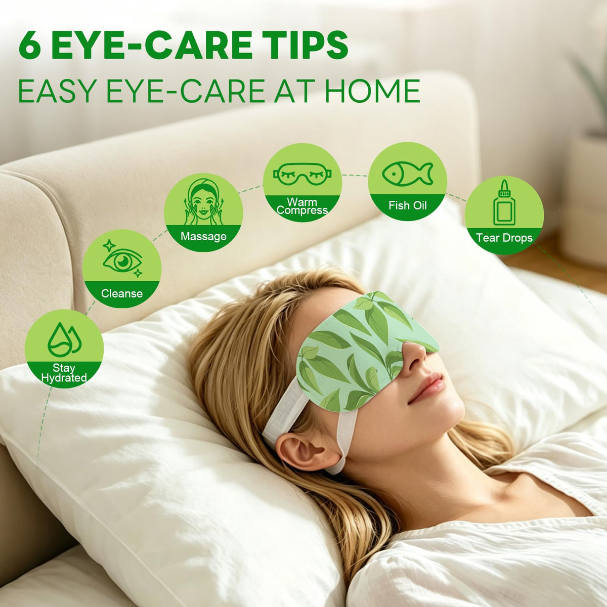 AROIC 60 Pack Steam Eye Masks Disposable Self Heated Eye - AROIC Official Imagery - 5