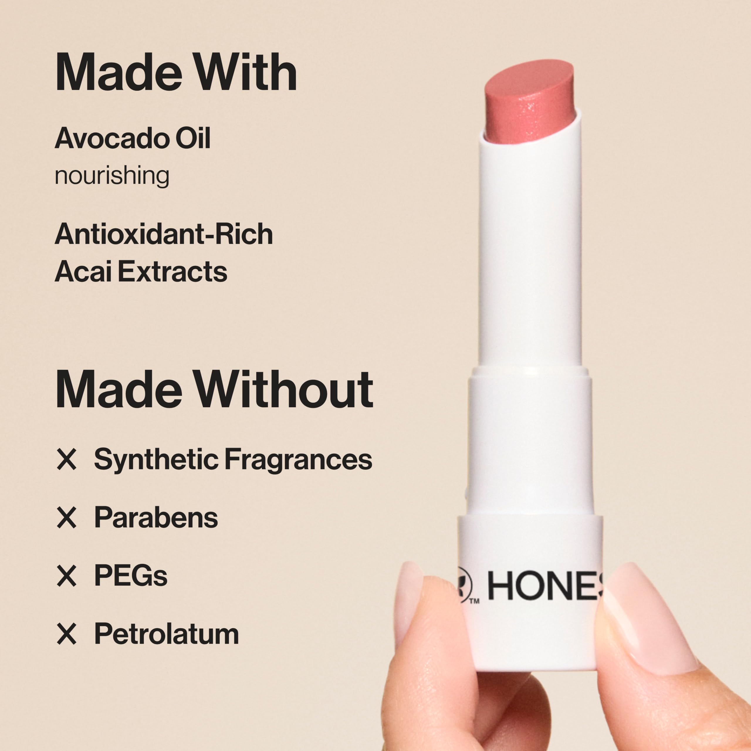 Honest Beauty Tinted Lip Balm Cruelty Free Vegan - Honest Beauty Official Product Imagery - 5