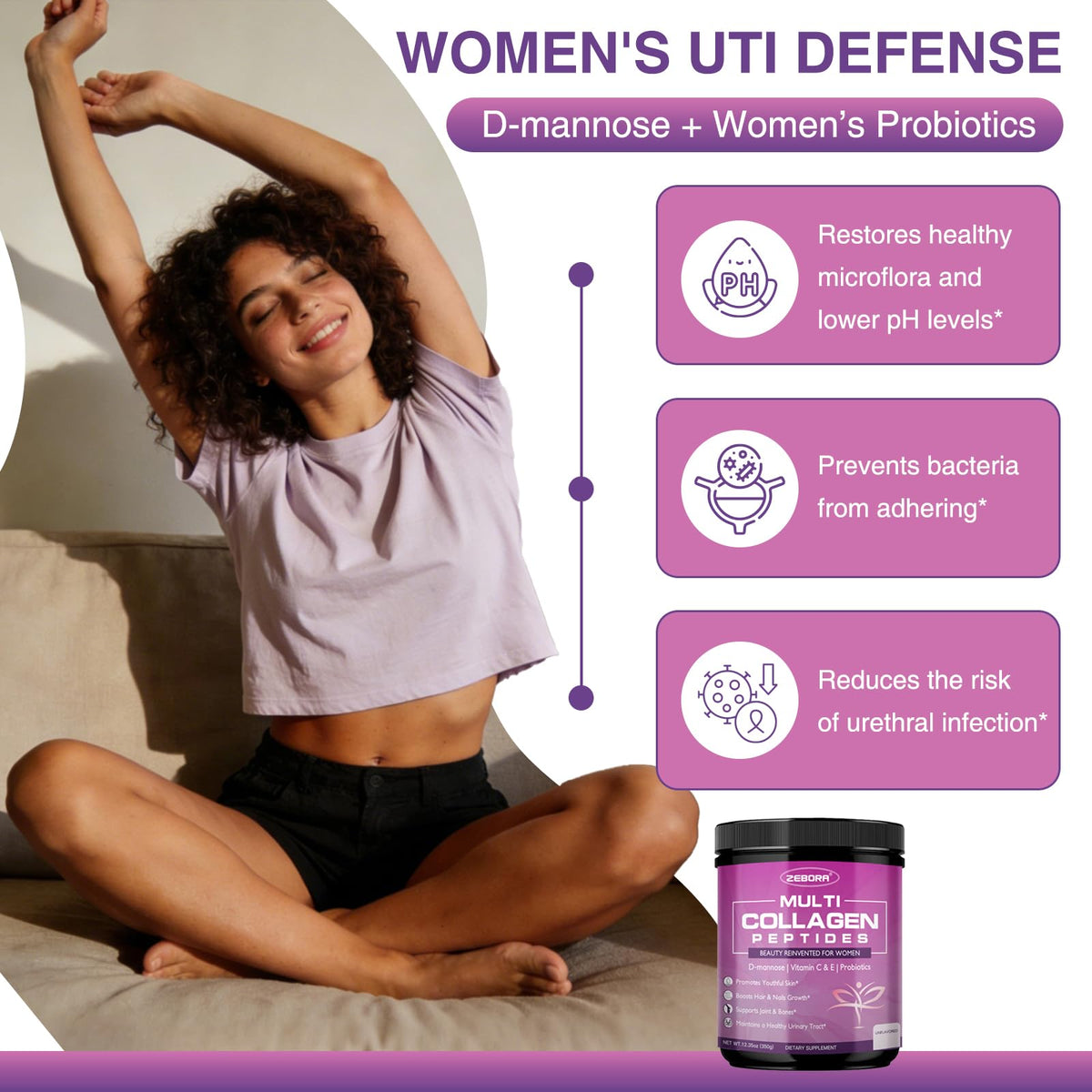 ZEBORA Multi Collagen Peptides for Women Unflavored 35 - ZEBORA Official Imagery - 5