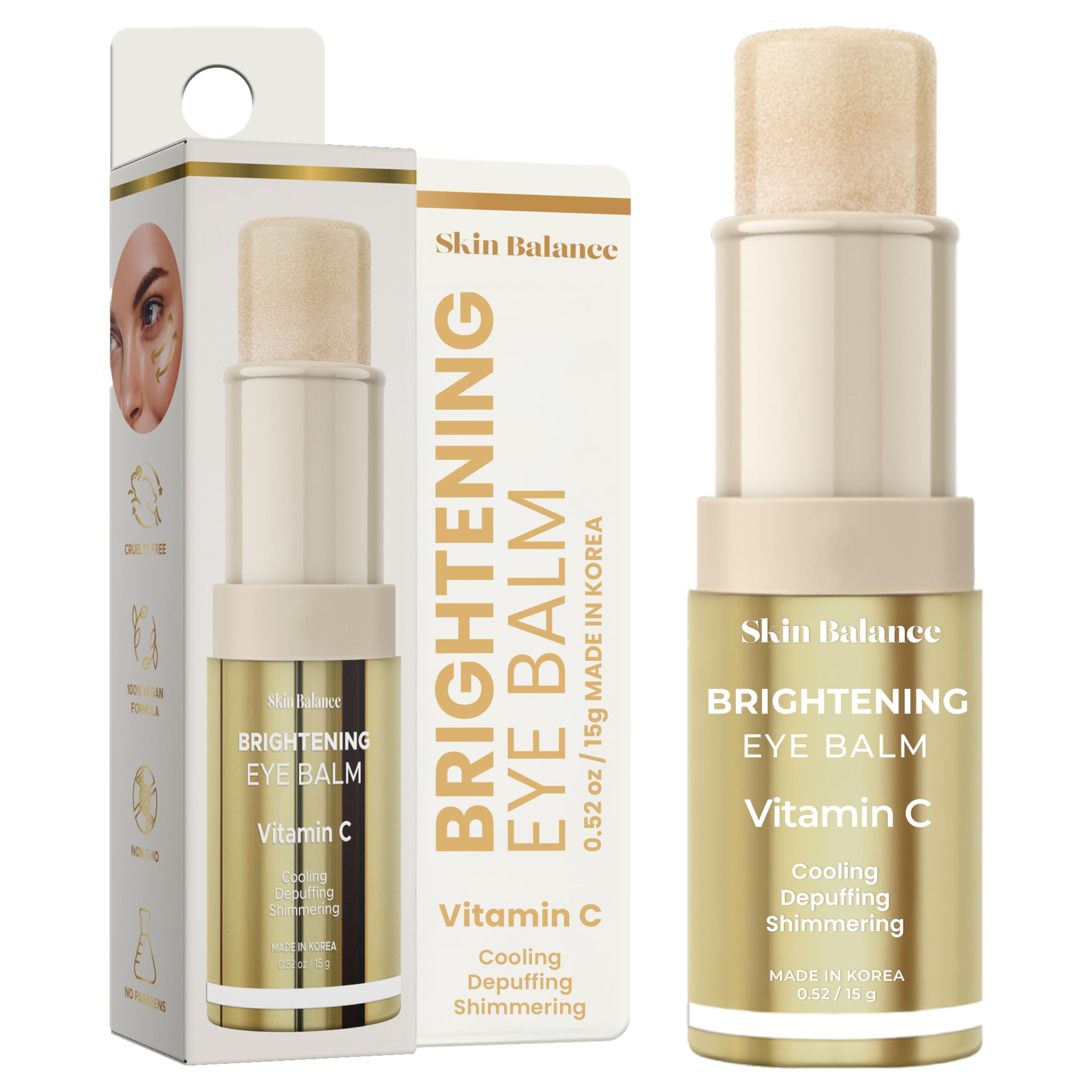 Ultra Shimmer Eye Balm with Hyaluronic Acid &amp; Peptides – - Skin Balance