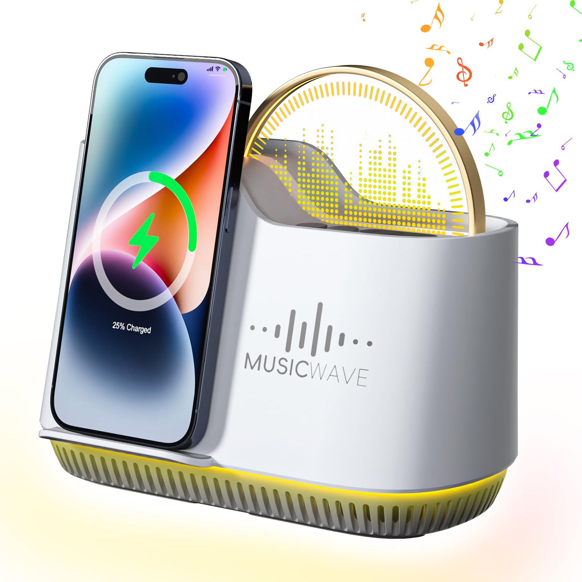 Night Light Bluetooth Speaker Phone Holder Touch Control - AUYLE Official Imagery - 1