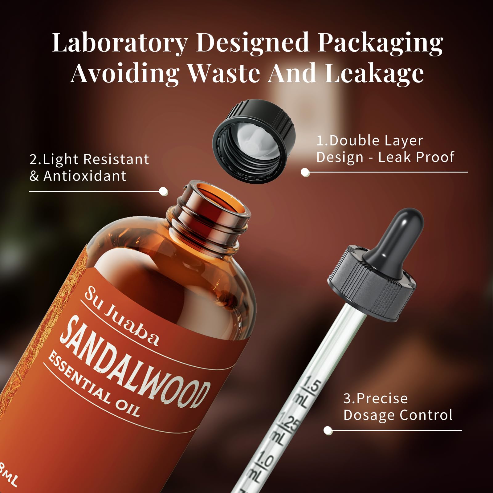 SU JUABA Sandalwood Essential Oil – 118ml