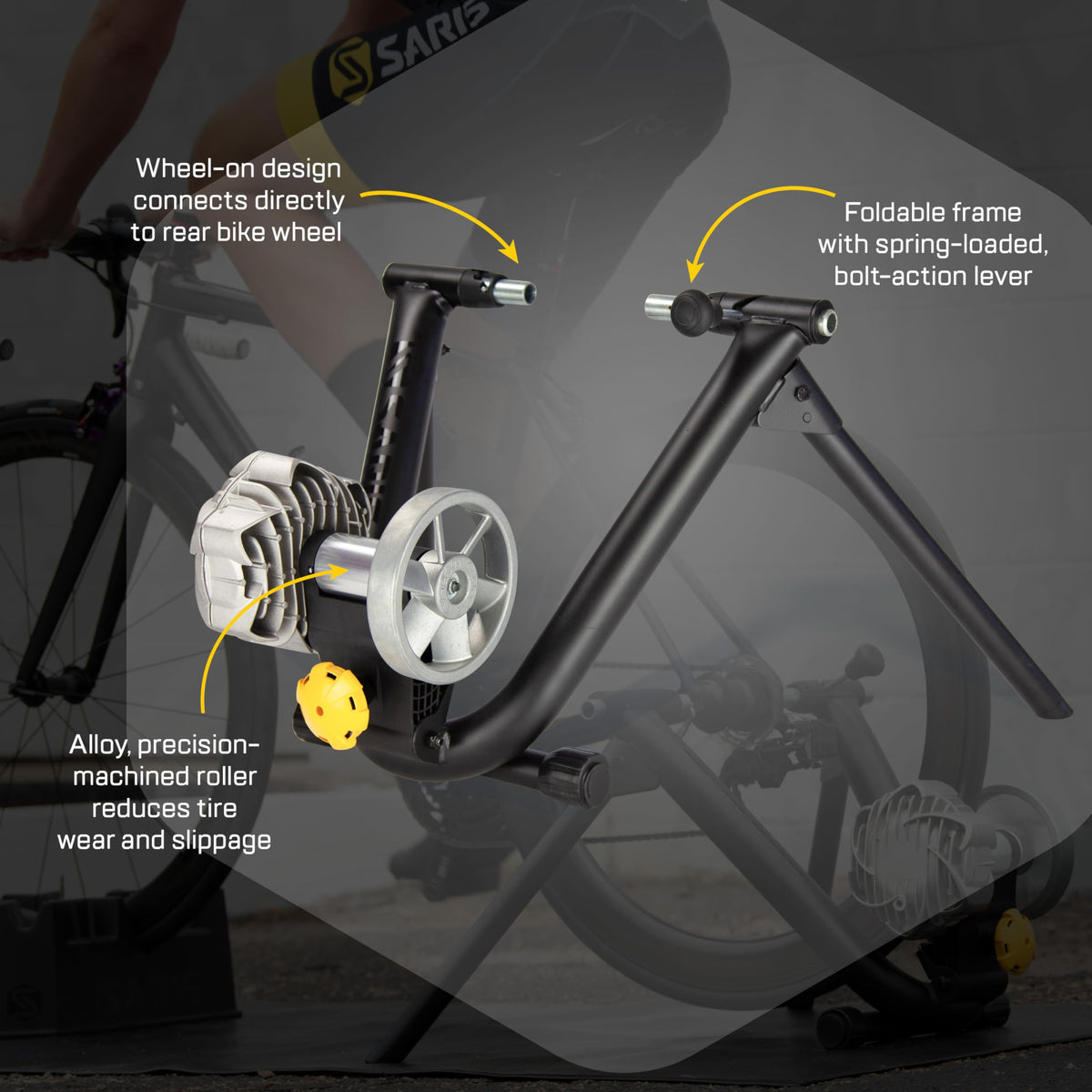 Saris Fluid2 Indoor Bike Trainer Smart Equipped Option Fits - Saris Official Imagery - 6