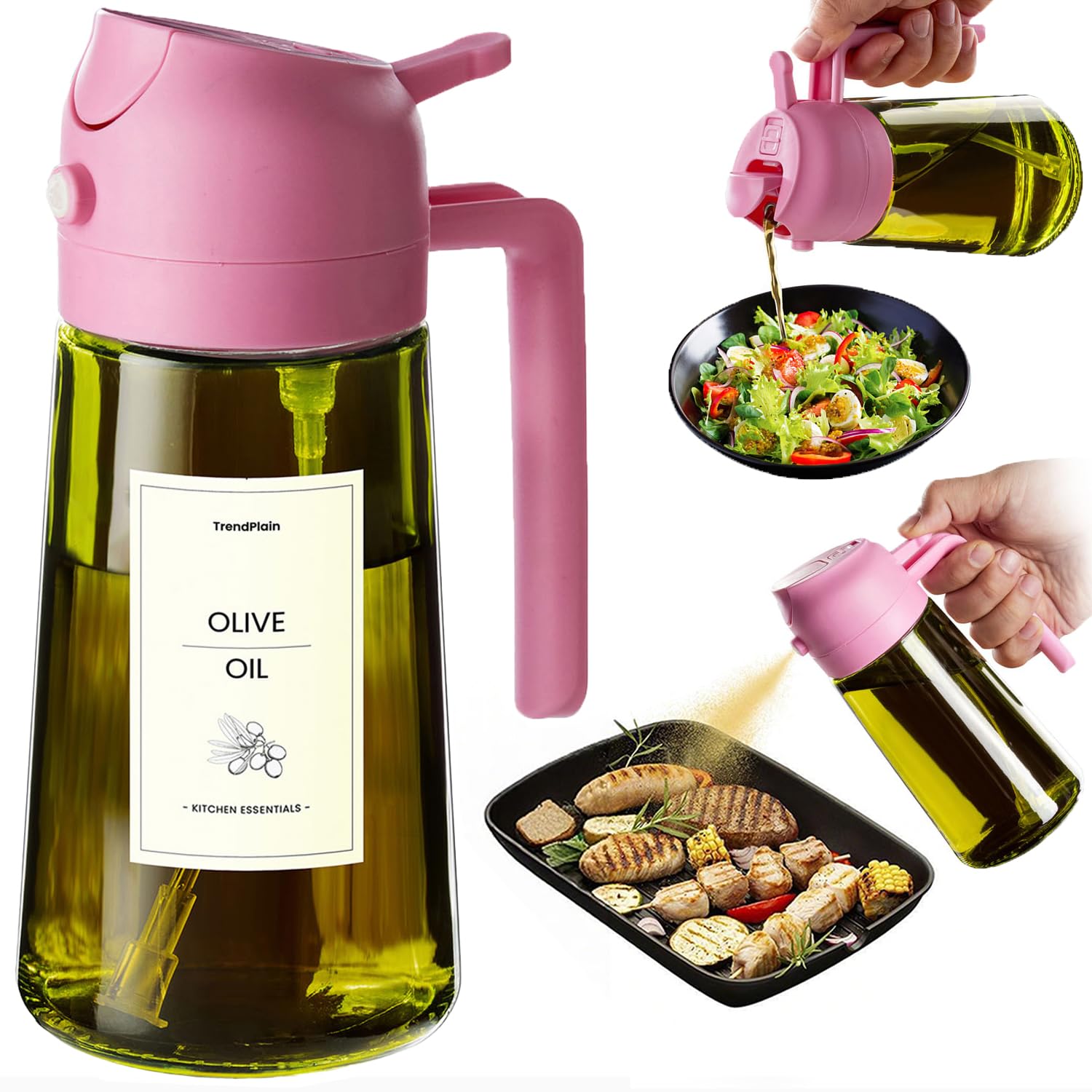 TrendPlain - Original 16oz/470ml Olive Oil Dispenser Bottle for Kitche - View 9