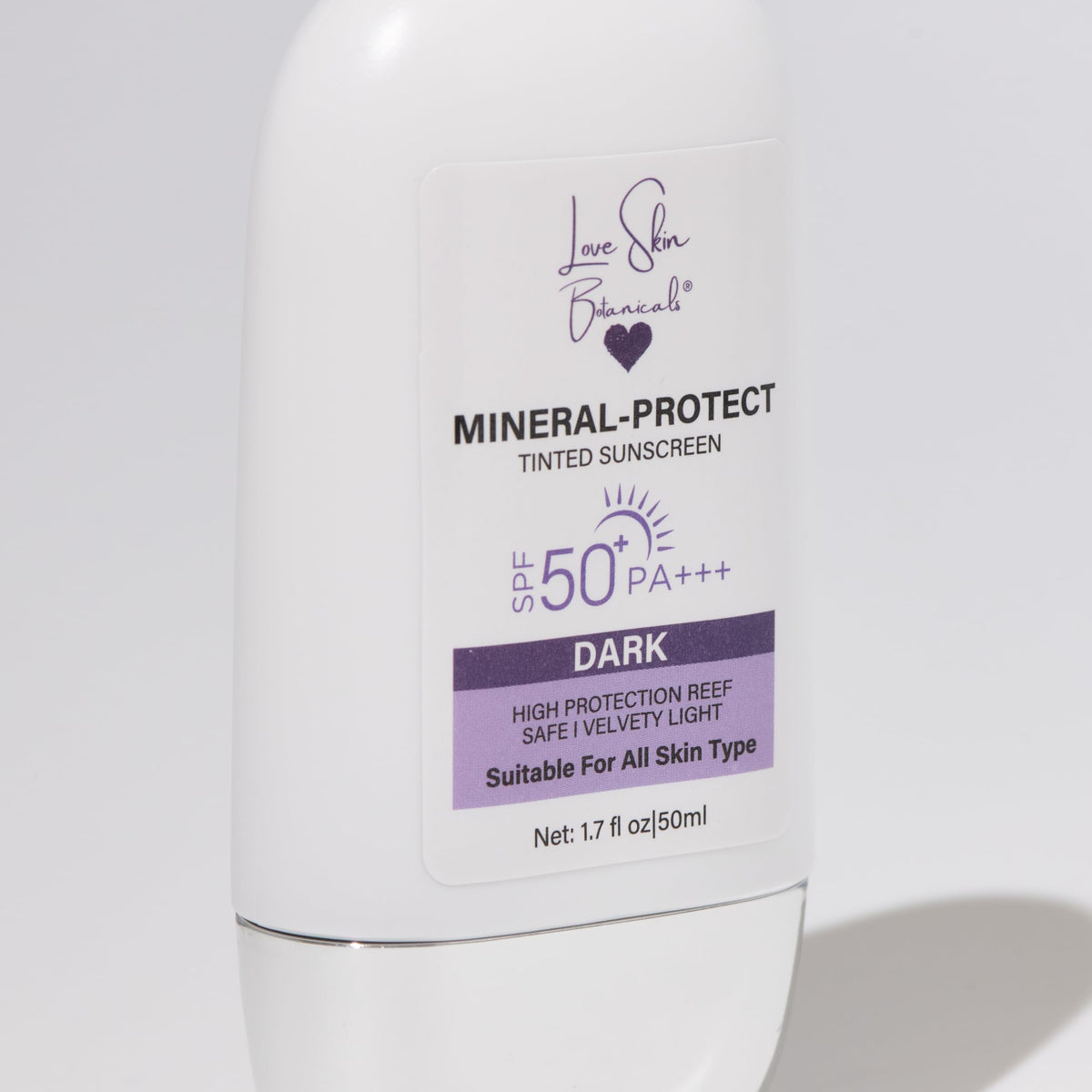 Mineral Protect Tinted Sunscreen SPF 50 PA Dark Tint - love skin botanicals Official Imagery - 6
