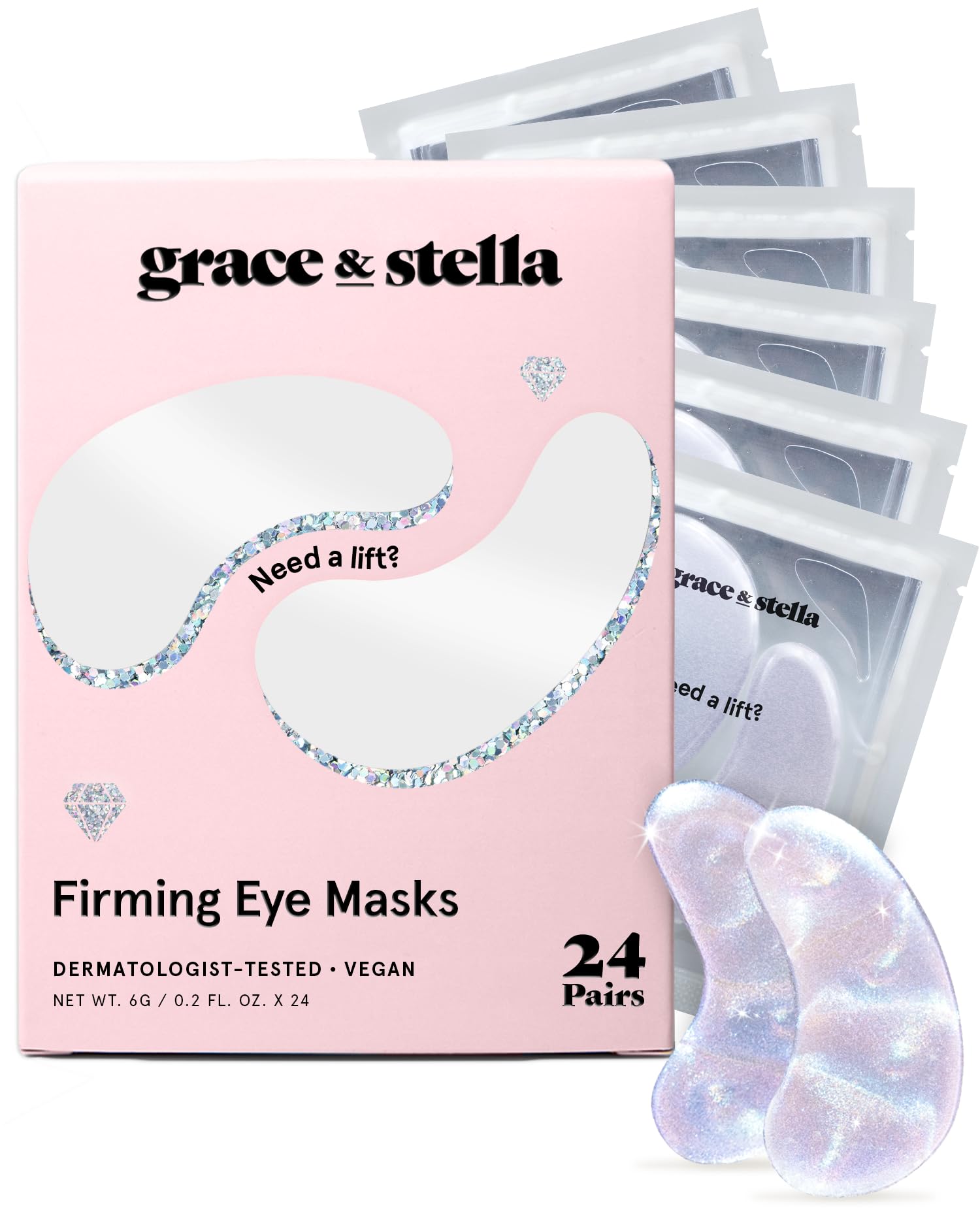 grace stella Peptide Under Eye Patches For Puffy Eyes - grace & stella Official Imagery - 2