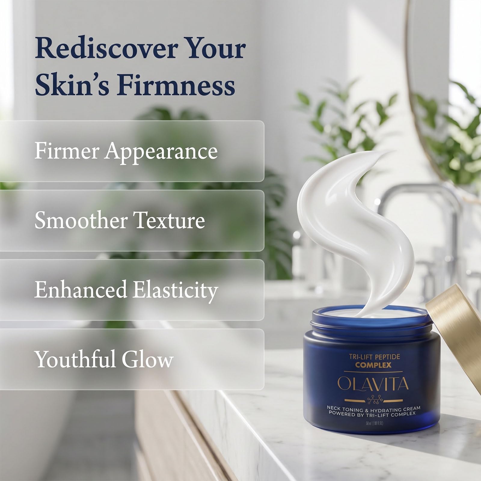 2026 New Upgraded Olavita Tri Lift Peptide Complex Cream - GosBio Official Imagery - 6